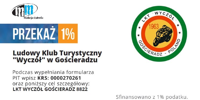 Przekaż 1% podatku dla LKT Wyczół Gościeradz