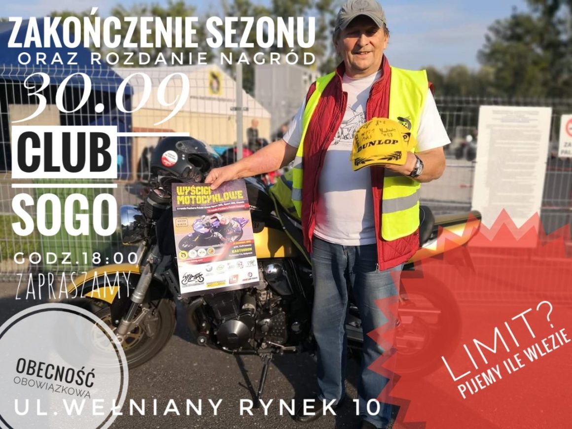 Zakończenie sezonu poniedziałków i śród motocyklowych